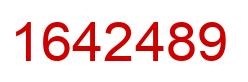 Number 1642489 red image