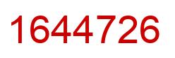 Number 1644726 red image