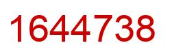 Number 1644738 red image