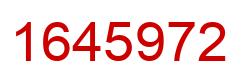 Number 1645972 red image