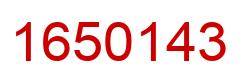 Number 1650143 red image