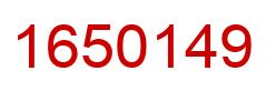 Number 1650149 red image