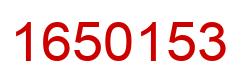 Number 1650153 red image