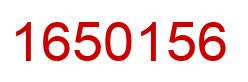 Número 1650156 imagen rojo
