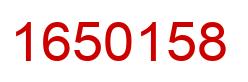 Número 1650158 imagen rojo