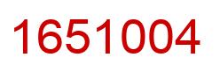 Number 1651004 red image