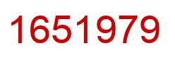 Número 1651979 imagen rojo