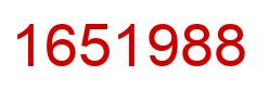 Number 1651988 red image