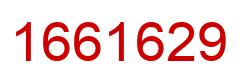 Number 1661629 red image