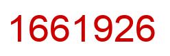Number 1661926 red image