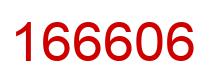 Number 166606 red image