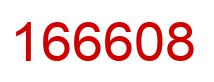 Number 166608 red image