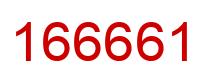 Número 166661 imagen rojo