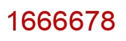 Number 1666678 red image