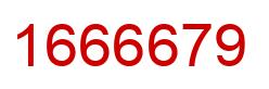 Number 1666679 red image