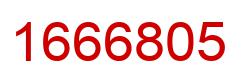 Number 1666805 red image