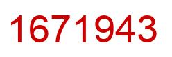 Número 1671943 imagen rojo