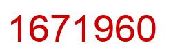Número 1671960 imagen rojo