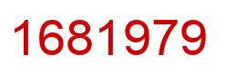 Number 1681979 red image