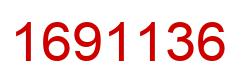 Number 1691136 red image