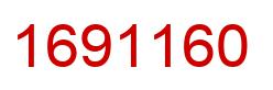 Number 1691160 red image