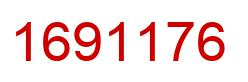 Number 1691176 red image