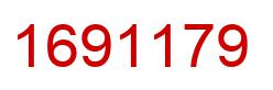 Number 1691179 red image