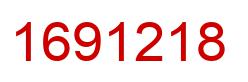 Number 1691218 red image