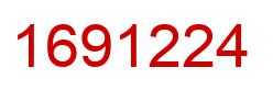Number 1691224 red image