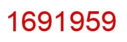 Número 1691959 imagen rojo