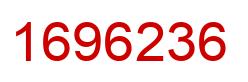 Number 1696236 red image
