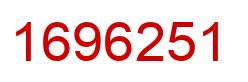 Number 1696251 red image