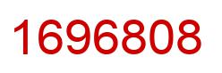 Number 1696808 red image