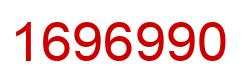 Number 1696990 red image