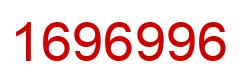 Number 1696996 red image