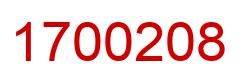Number 1700208 red image