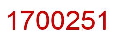 Number 1700251 red image