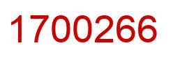 Number 1700266 red image