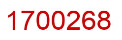 Number 1700268 red image