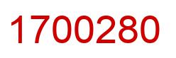 Number 1700280 red image