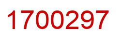 Number 1700297 red image