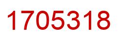 Number 1705318 red image
