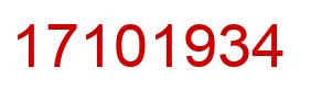 Número 17101934 imagen rojo