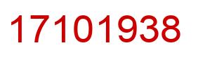 Número 17101938 imagen rojo