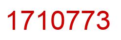 Number 1710773 red image