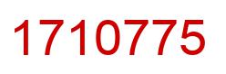 Number 1710775 red image