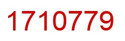 Number 1710779 red image