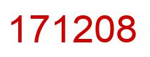 Number 171208 red image