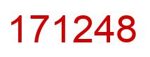 Number 171248 red image