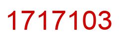 Number 1717103 red image